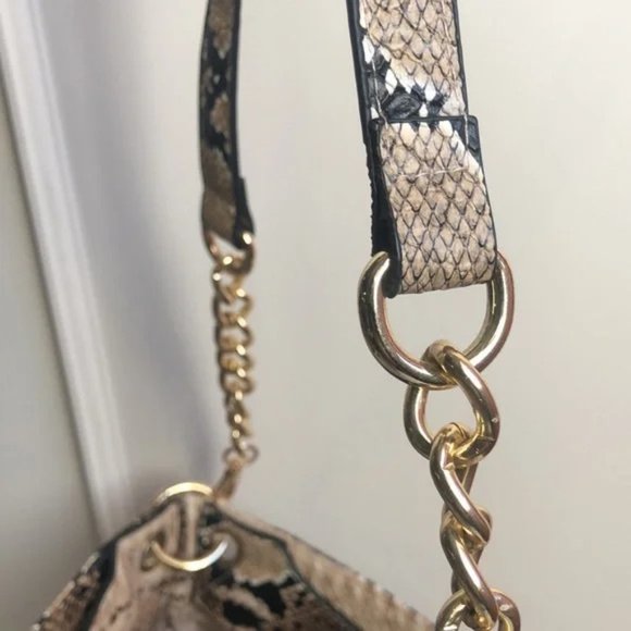 Michael Michael Kors Uptown Astor Natural Snakeskin Large Shoulder Tote - Picture 6 of 13